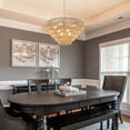 thumbnail image 4 of Luxurious Bohemian Rattan Chandelier - Woven Pendant Light Fixture with Adjustable Chain for Dining, Living Room, Bedroom - Antique Wood Finish, Unique Tiered Design (Wood,5-Tier), 4 of 9
