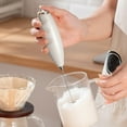 thumbnail image 6 of Handheld Milk Frother and Egg Beater - Stainless Steel, Quick Foam Creation, Compact Drawer Storage, Essential for Home Barista & Baking, 6 of 6