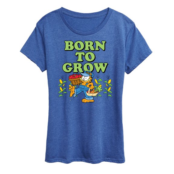 Garfield - Born To Grow - Women's Short Sleeve Graphic T-Shirt