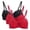 Wine, variant on LOVZFMLL Bras for Women Women's Sexy Oversized Bra Super Gathered Lingerie Sexy Lace Bra Large Chest Small Size Adjustable Shoulder Straps 3pc Pink S