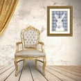 thumbnail image 3 of Lettered and Lined 15x18 Gold Ornate Wood Framed with Double Matting Museum Art Print Titled - Plaid Bunny Floral, 3 of 4