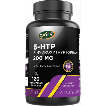 Oxify 5-HTP 200 mg | 120 Vegetarian Capsules | Gluten-Free, Non-GMO | Supplement Made in USA
