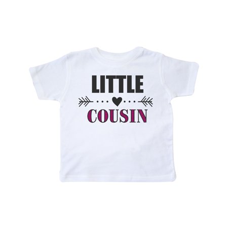 

Inktastic Little Cousin with Heart Arrow Gift Toddler Toddler Girl T-Shirt