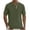 Army Green, variant on Big & Tall Men's Roll Tab Short Sleeve T-Shirts, Summer Regular Fit Henley Mandarin Neck Tops, Casual Partial Button Solid Plain Tee Tops for Office Vacation