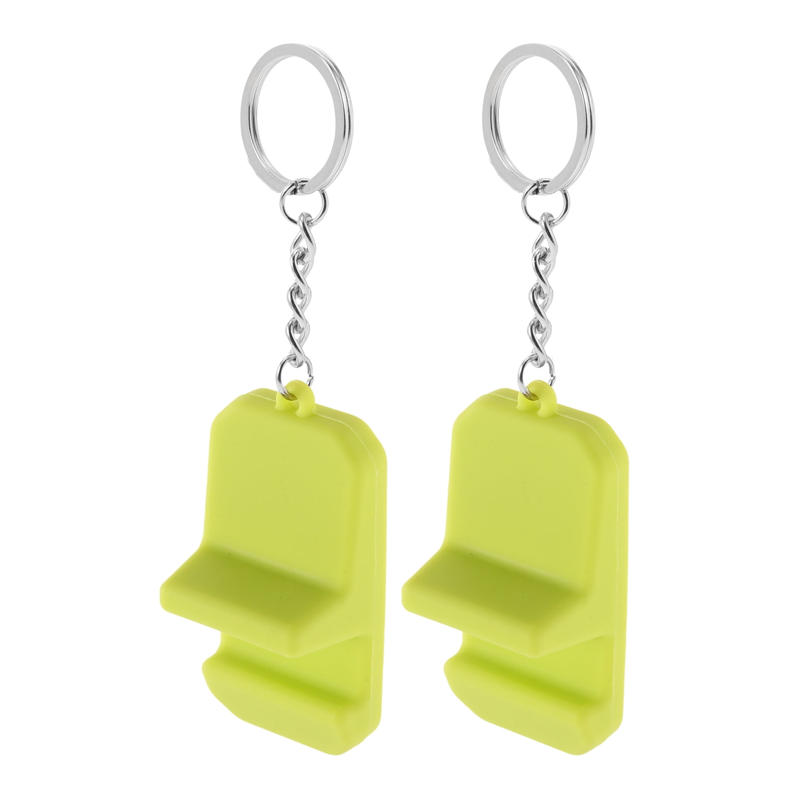 2pcs Mini Cell Phone Stand Holder For Desk Portable Keychian Pvc Mobile Phone Holder Phone Mount Keychain Phone Holder Cellphone Stand Mobile Phone Stand
