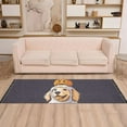 thumbnail image 2 of Yayeee Runner Rug for Bedroom 2'x6' Machine Washable Hallway Non Slip Mat, Yellow Halloween Dog, 2 of 8