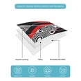 thumbnail image 5 of Quilts Twin XL Size, Red Black Stripes Soft Comforter Bedding Set for Bed, Modern Gradient Abstract Lines Art Lightweight Quilted Bedspread with Pillow Cover(2 Pieces) for All Season, 68x98 Inch, 5 of 6