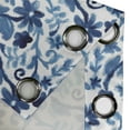 thumbnail image 4 of Ambesonne Vintage Grommet Curtain, Traditional Curlicue Print, 50"x96", Dark Sky Blue and White, 4 of 5