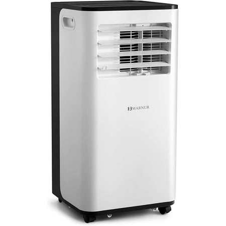 Marnur Portable Air Conditioner, 8000 BTU Portable AC with Cooler, Dehumidifier, Fan, Cools Rooms Up to 200 sq. ft Remote Control, Complete Window Mount Exhaust Kit