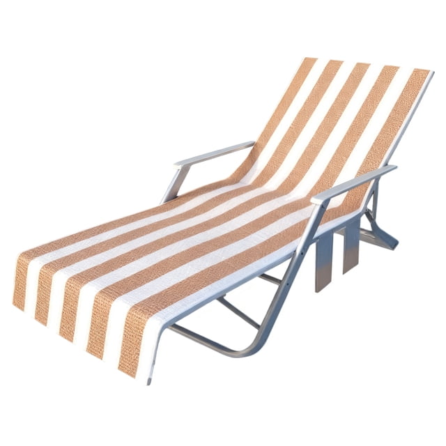 Bewildely La toalla de la tumbona de la piscina cubre la tela de la microfibra al aire libre descansando y relajándose junto al agua Toallas y Paños Líneas YT3267