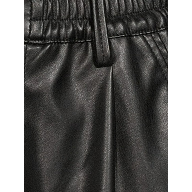 No Boundaries Juniors Faux Leather Joggers Walmart