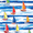 Orange Sailboats, variant on FORMRS Boys Rash Guard with Short Sleeves UPF 50+ Swim Shirts Sizes 3-12T, Red Sailboats