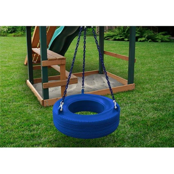 Gorilla Playsets 040015BB 360 deg Turbo Tire Swing Blue Walmart