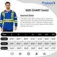 thumbnail image 5 of ProtectX High Visibility Long Sleeve Shirts Reflective Hi Vis Safety Shirts for Men Class 2 Work Shirts for Construction Warehouse 1 Pack Blue XX-Large, 5 of 6