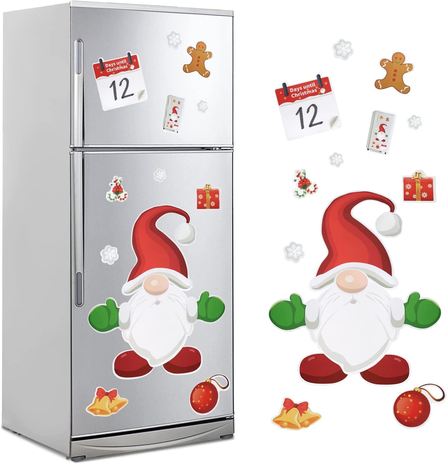 TAZEMAT 18pcs Christmas Refrigerator Gnome