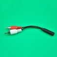 thumbnail image 5 of Good 3.5mm Audio Jack Female To 2 x Phono RCA Male Stereo Connector D B ha GTR8, 5 of 7