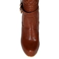 thumbnail image 4 of Nature Breeze BF60 Women Pointy Toe Platform Quilt Over Knee Stiletto Heel Boot, 4 of 5