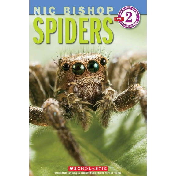Pre-Owned Spiders (Nic Bishop: Scholastic Reader, Level 2) (Paperback) 0545237572 9780545237574