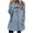 Blue, variant on Relaxed Fit Winter Plush Jacket Top for Women Letter Print Pocket Long Sleeve Round Neck Thick Warm Holiday Getaway Basic 2026