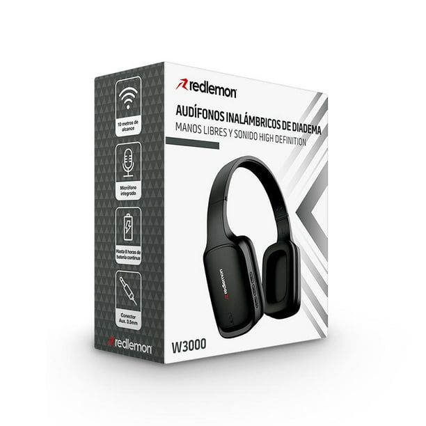 Audífonos Redlemon Bluetooth Inalámbricos HD de Diadema Walmart