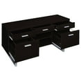 thumbnail image 3 of Silver Handles - 5 Drawer and 2 Shelf Credenza - Office Work Area - Offer Good Storage, 3 of 5