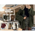 thumbnail image 4 of Cuteduck Women's Sherpa Jacket Warm Winter Casual Plush Lamb Coat S-2XL, 4 of 7