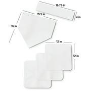Athletic Works Throw Down Baseball Base Set, White Rubber, 3 lb