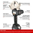 thumbnail image 3 of Rechargeable Ratchet Cable Cutter,Electric Wire Cutter for Aluminum & Copper Cable,Aluminum Copper Cable Cutting:45/65/75mm,Cordless Armoured Cable Cutting Tool with 2PCS Battery, 3 of 7