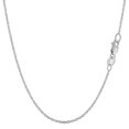 thumbnail image 1 of 14k White Gold Cable Link Chain Necklace, 1.4mm, 18", 1 of 4