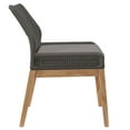 thumbnail image 3 of Modway Wellspring Outdoor Patio Teak Wood Dining Chair in Gray Graphite, 3 of 7