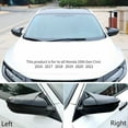 thumbnail image 3 of Car Ox Horn Side Rearview Mirror Cover Wing Mirror Protect Decorate Covers Auto Exterior Decoration Accessories For Honda 10th Gen Civic 2016 2017 2018 2019 2020 2021, 3 of 6