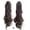 Black, variant on Claw Clip Ponytail Extensions with Layered Long Curly Hair - Style 4# - Long Layered Claw Clip Ponytail Curly Clip Ponytail, 1 Claw Clip Ponytail Extension, Easter, Wedding Makeup Organizers