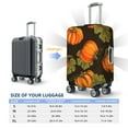thumbnail image 6 of Daiia Orange Pumpkin Autumn Maple Falling Leaves Luggage Cover, Thickened Washable Travel Luggage Covers, Elastic Unique Baggage Covers for 18-20 inch Luggage-X-Large, 6 of 9