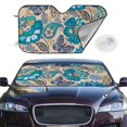 thumbnail image 4 of Goofa Vintage Floral Butterflies Printed Car Windshield Sunshade,Foldable Reflective Sun Visor,UV Protection Heat Blocker Sunshade,Car Cooling Accessory-, 4 of 7