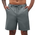 thumbnail image 1 of lmcalzta Mens Shorts Drawstring Low Waisted Soft Breathable Casual Shorts with Pockets Summer Beach Shorts, 1 of 6