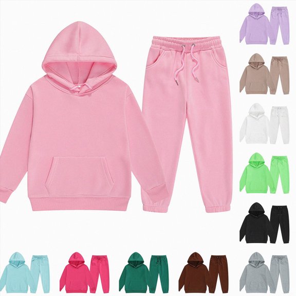 Boys Clothes Color Block Sweatshirt & Casual Pants 2Pcs Fall Winter Outfits Set for Kids 6-12 Months 12-24 Months 2T 3T 4T 5T 6T 7T 8T 9T Children Red 8-9 Years