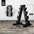 thumbnail image 2 of WF Athletic Supply Heavy Duty A-Frame Dumbbell Storage Rack, Steel Dumbbell Holder, Dumbbell Stand & Weight Racks for Home Gym Dumbbell Storage, RACK ONLY, Sizes Option Available, 2 of 6