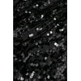 thumbnail image 5 of Womens Sequin Long Sleeve Front Zip Jacket with Ribbed Cuffs, 5 of 5