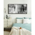 thumbnail image 2 of SHENIFY Black Abstract Wall Art 20x40in Black Framed Tie-Dyed Abstract Illustrations Modern Minimalist Painting Decorative Artwork for Living Room Bedroom, 2 of 5