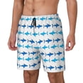thumbnail image 2 of Fotbe Party Shark Cute Men’s Swim Trunks Quick Dry Swim Shorts Board Shorts with Mesh Lining-Medium, 2 of 9