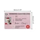 thumbnail image 3 of Claus Licencia De Conducir Voladora Tarjeta De Plástico Licencia De Trineo De Plástico Decoraciones Para Árboles De Navidad Yuarrent HA042012-03, 3 of 6