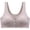 Gray, variant on Bras for Women No Underwire Front Button Down Soft Comfort Wireless Bra 2026 Sleeping Bra Blue XXL