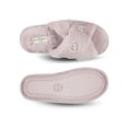 thumbnail image 5 of Jessica Simpson Womens Plush Cross Band Plush Memory Foam Slide Slipper, 5 of 9