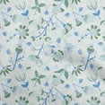 thumbnail image 1 of oneOone Cotton Poplin Blue Fabric Florals Craft Projects Decor Fabric Printed By The Yard 56 Inch Wide, 1 of 4