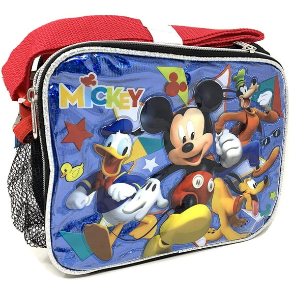 Lunch Bag - Disney - Mickey Mouse - w/Friends Blue New 009489
