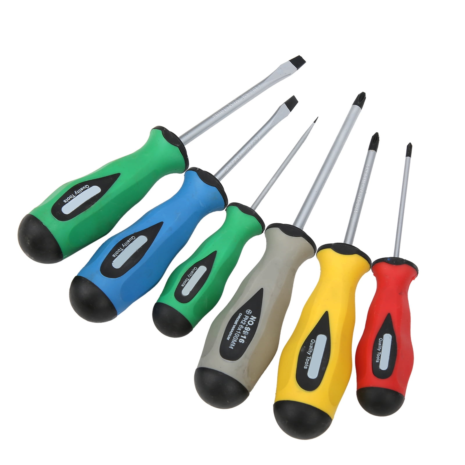 6PCS Alloy Steel Service Screwdriver Set, Fine Workmanship  Screwdriver, Hand Tool Repairing Screwdriver Set, Industrial for Home