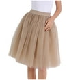 thumbnail image 4 of Awdenio Skirt for Women Plus Size Clearance Fashion Women's Large Gauze Pleated Half Skirt Gauze Skirt Puffy Skirt, 4 of 4