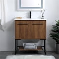 thumbnail image 2 of 30 inch Single Bathroom Vanity in Walnut Brown, 2 of 15
