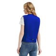 thumbnail image 5 of Toptie Waiter Uniform Unisex Button Vest For Supermarket Clerk & Volunteer-Blue-US Size 3XL, 5 of 8