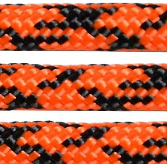 US Ropes Type III Commercial 550 Paracord 100' Hank Made in USA Survival Cord Parachute Outdoor (Neon Orange Camo)